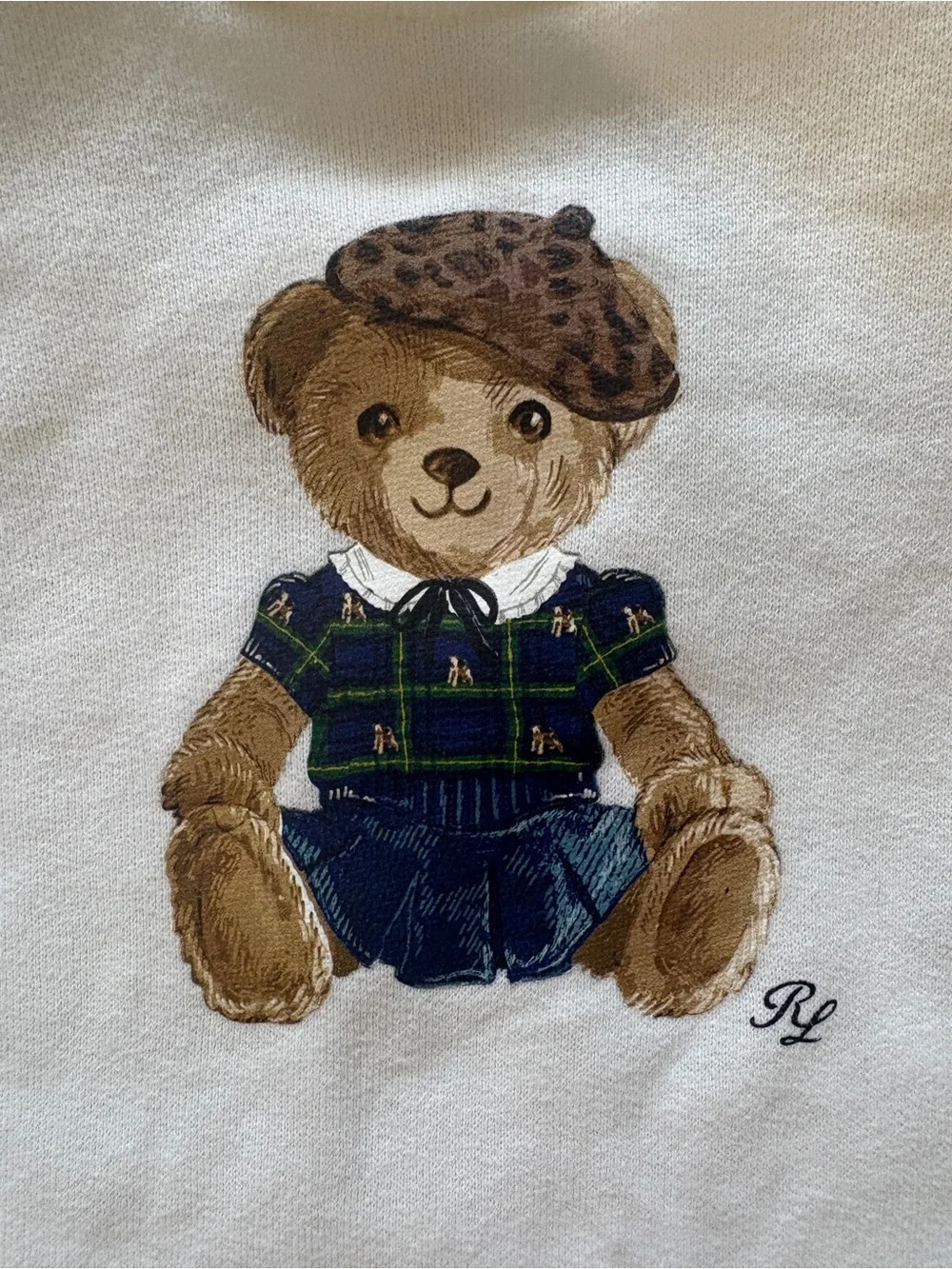 Ralph Lauren Cream One Piece with Bear